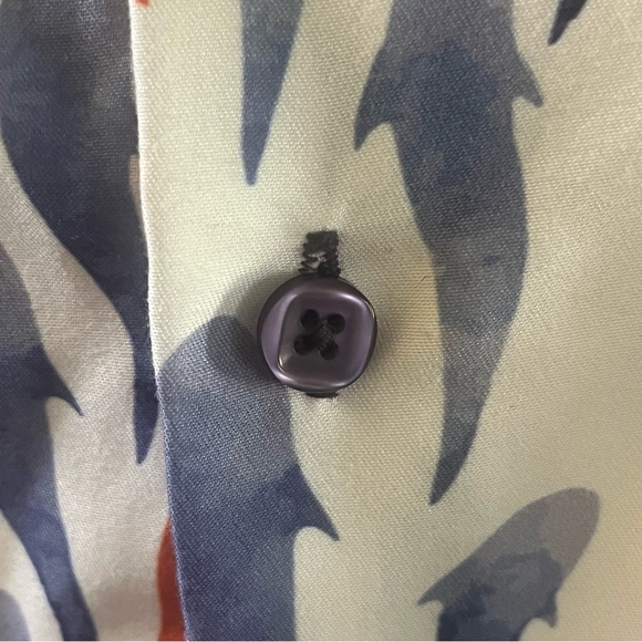 SUSLO COUTURE Slim Fit Shark Print Men’s Shirt 4XL - Picture 3 of 6